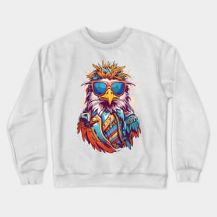 Cool Eagle in Sunglasses Crewneck Sweatshirt